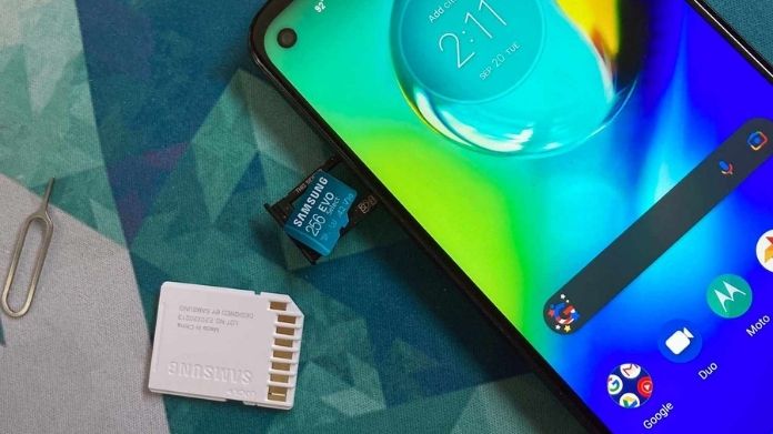 set sd card as default storage